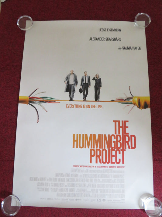 THE HUMMINGBIRD PROJECT US ONE SHEET ROLLED POSTER EISENBERG SKARSGARD 2018