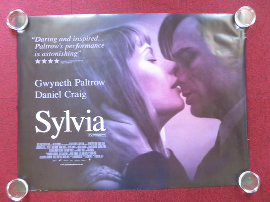 SYLVIA UK QUAD (30"x 40") ROLLED POSTER GWYNETH PALTROW DANIEL CRAIG 2003