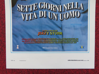 SETTE GIORNI NELLA VITA DI UN UOMO ITALIAN LOCANDINA POSTER JERZY STUHR 2000