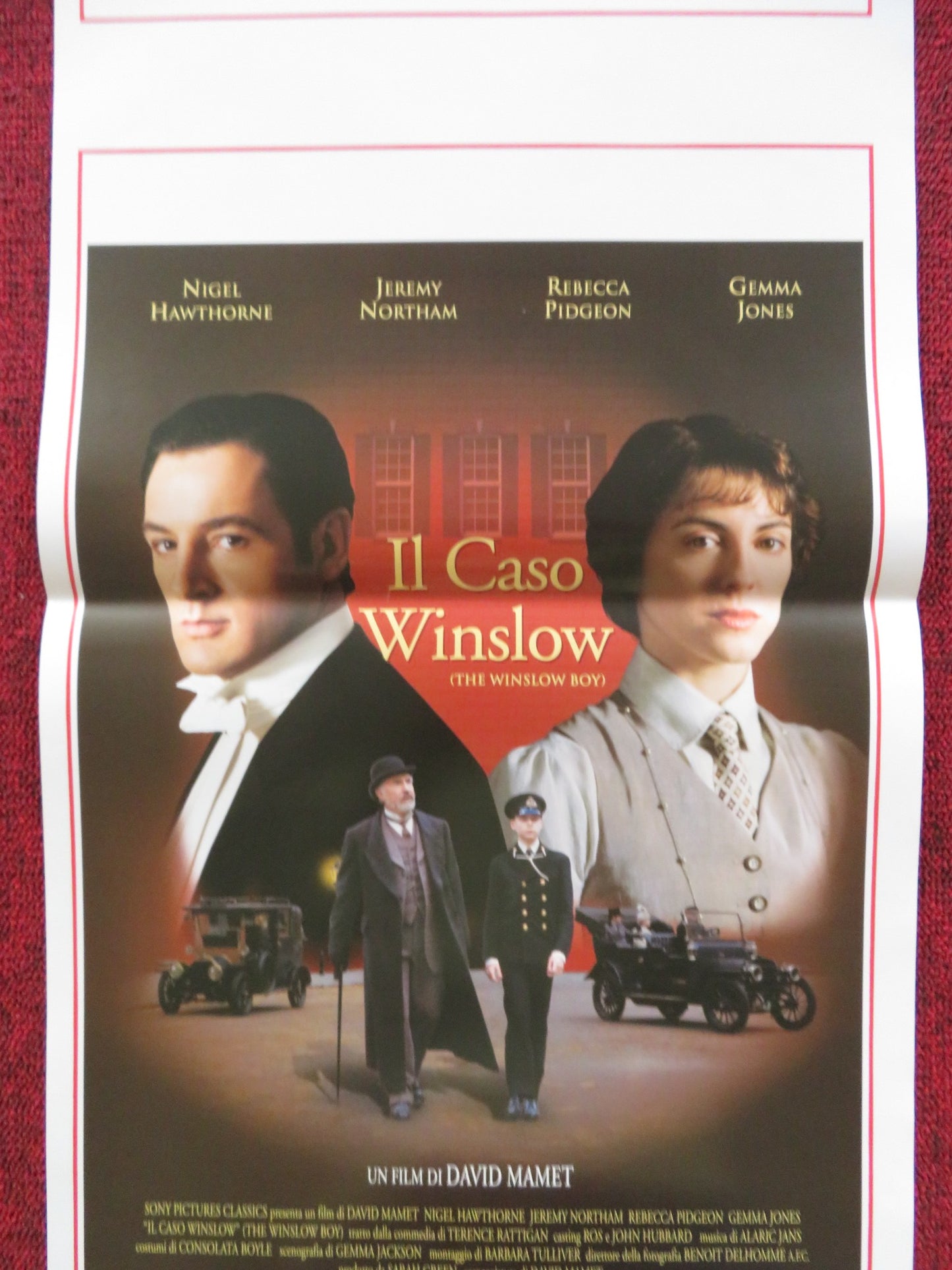 THE WINSLOW BOY ITALIAN LOCANDINA POSTER NIGEL HAWTHORNE JEREMY NORTHAM 1999