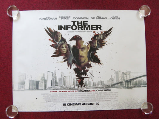 THE INFORMER UK QUAD (30"x 40") ROLLED POSTER CLIVE OWEN ROSAMUND PIKE 2019