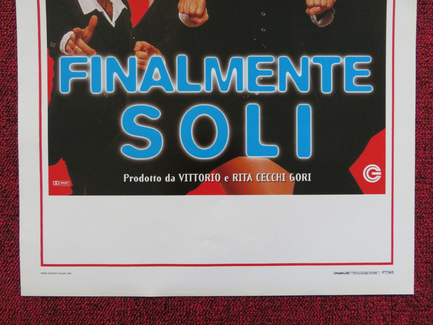 FINALMENTE SOLI ITALIAN LOCANDINA POSTER ROCCO PAPALEO GIORGIO PANARIELLO 1997