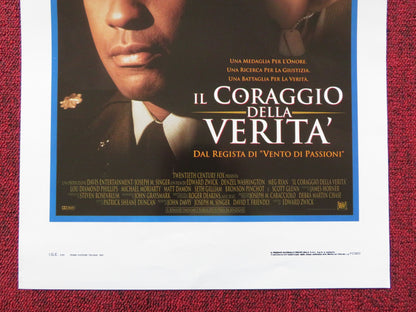 COURAGE UNDER FIRE ITALIAN LOCANDINA POSTER DEZEL WASHINGTON MEG RYAN 1997