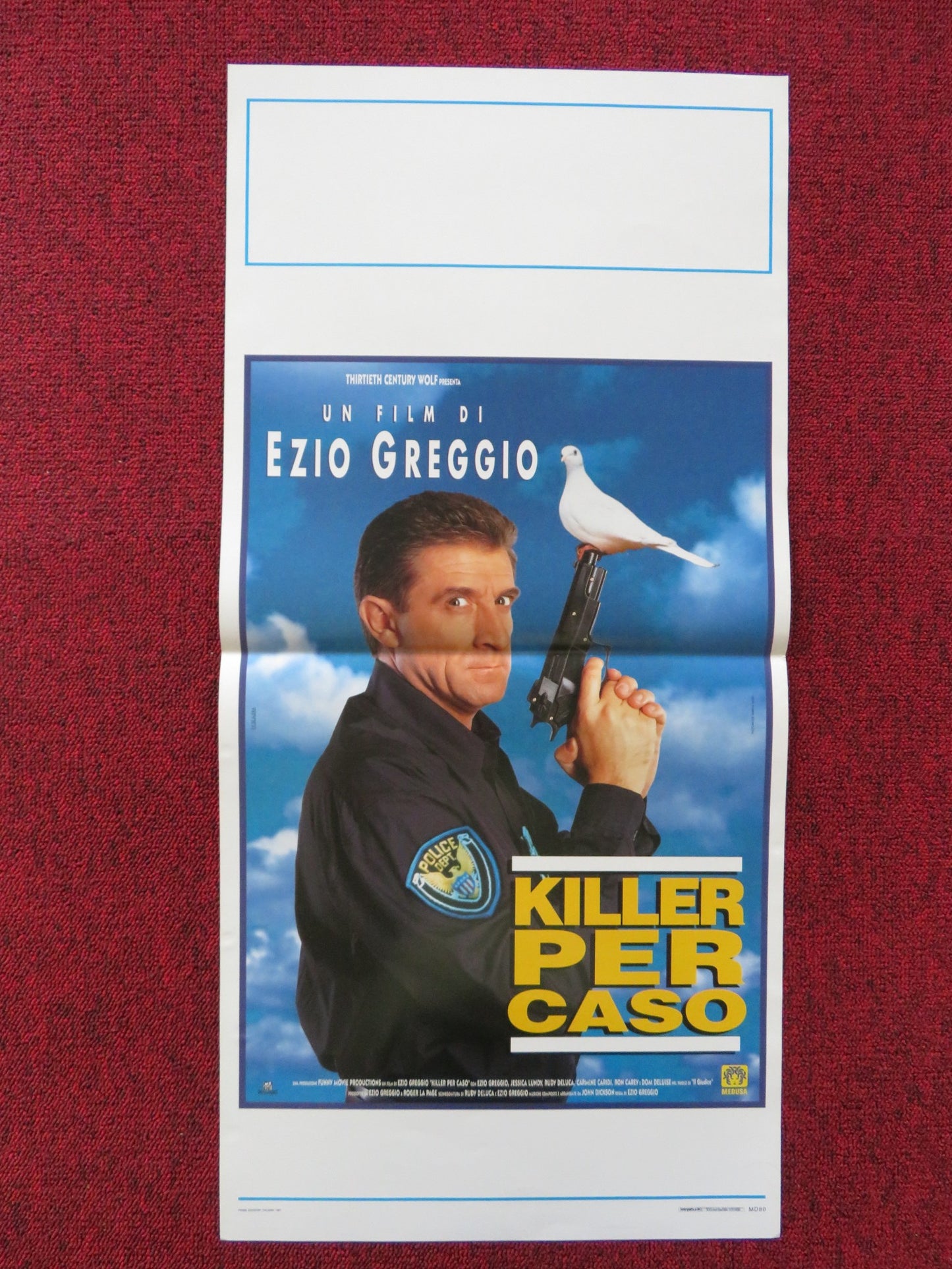 KILLER PER CASO ITALIAN LOCANDINA POSTER EZIO GREGGIO JESSICA LUNDY 1997