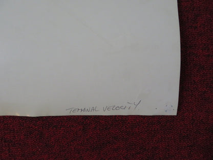 TERMINAL VELOCITY VHS POSTER CHARLIE SHEEN NASTASSJA KINSKI 1994