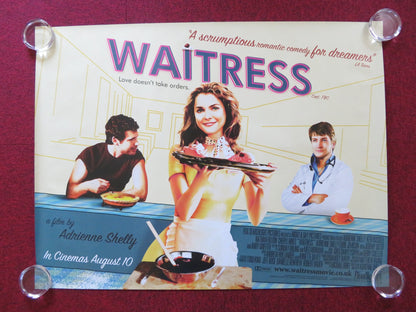 WAITRESS UK QUAD (30"x 40") ROLLED POSTER NATHAN FILLION KERI RUSSELL 2007