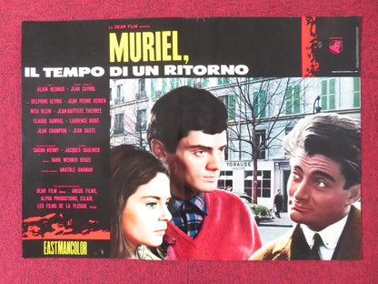 MURIEL - J ITALIAN FOTOBUSTA POSTER DELPHINE SEYRIG JEAN-PIERRE KERIEN 1963