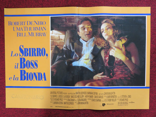 MAD DOG AND GLORY - A ITALIAN FOTOBUSTA POSTER ROBERT DE NIRO UMA THURMAN 1992