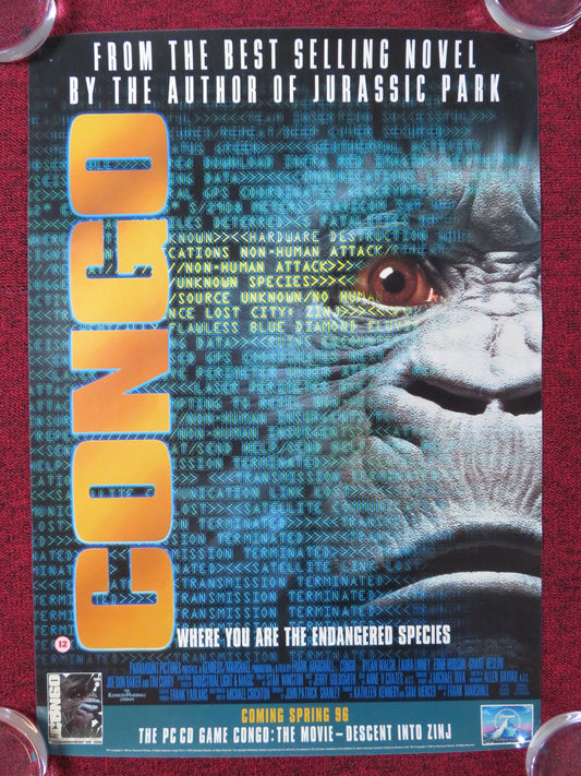 CONGO VHS POSTER DYLAN WALSH LAURA LINNEY 1995