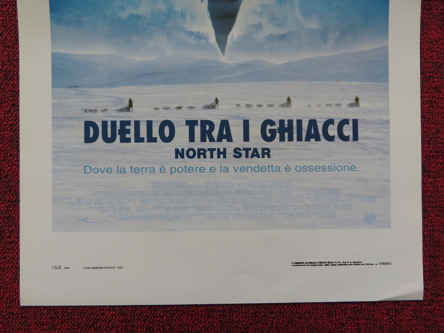 NORTH STAR ITALIAN LOCANDINA POSTER JAMES CAAN CHRISTOPHER LAMBERT 1996