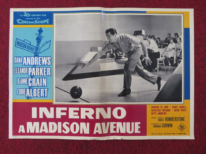 INFERNO A MADISON AVENUE - C ITALIAN FOTOBUSTA POSTER ANDREWS PARKER 1961