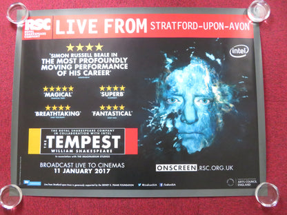 ROYAL SHAKESPEARE COMPANY: THE TEMPEST UK QUAD (30"x 40") ROLLED POSTER 2017