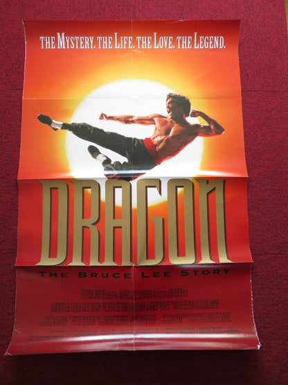 DRAGON: THE BRUCE LEE STORY FOLDED US ONE SHEET POSTER ROB COHEN 1993