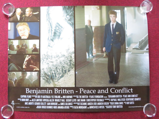 BENJAMIN BRITTEN: PEACE AND CONFLICT UK QUAD (30"x 40") ROLLED POSTER 2013