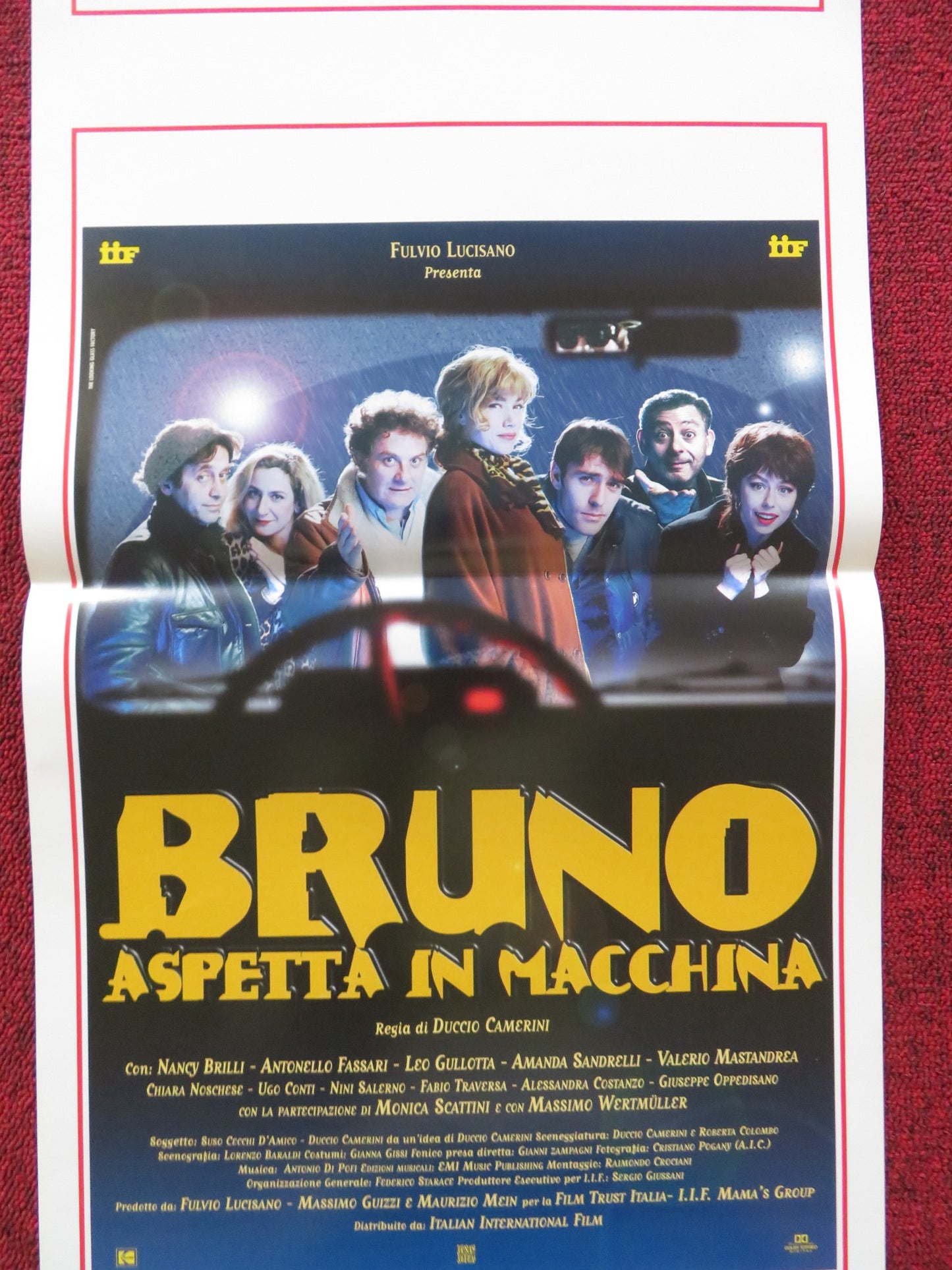 BRUNO ASPETTA IN MACCHINA ITALIAN LOCANDINA POSTER NANCY BRILLI A. FASSARI 1996