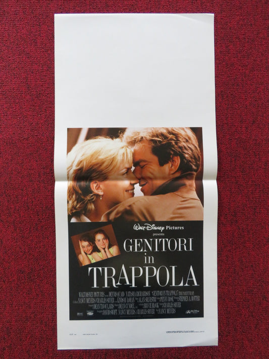 THE PARENT TRAP ITALIAN LOCANDINA POSTER DISNEY DENNIS QUAID LINDSAY LOHAN 1999