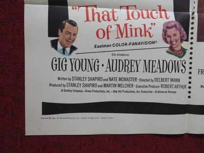 THAT TOUCH OF MINK / TO KILL A MOCKINGBIRD COMBO FOLDED US ONE SHEET POSTER 1967