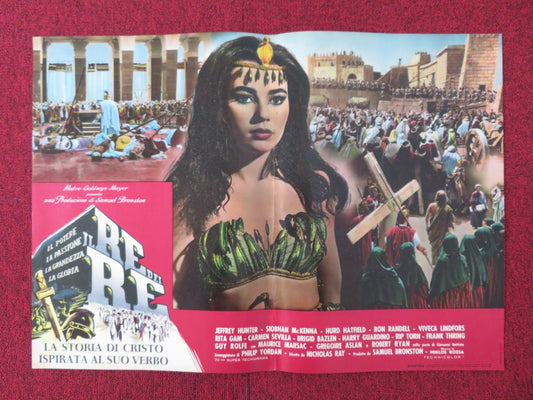 KING OF KINGS - B ITALIAN FOTOBUSTA POSTER JEFFREY HUNTER SIOBHAN MCKENNA 1961