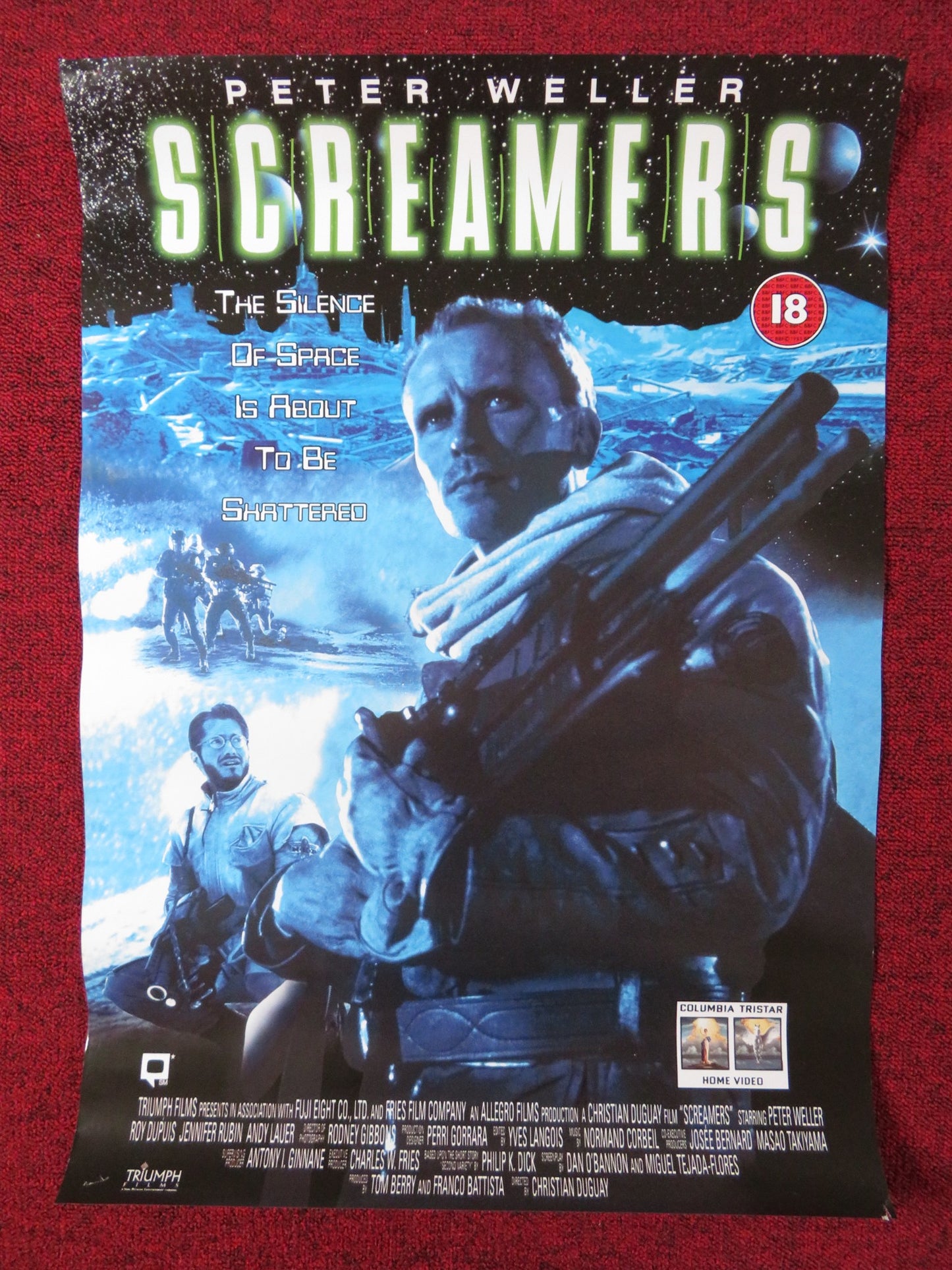 SCREAMERS VHS POSTER PETER WELLERROY DUPUIS 1995