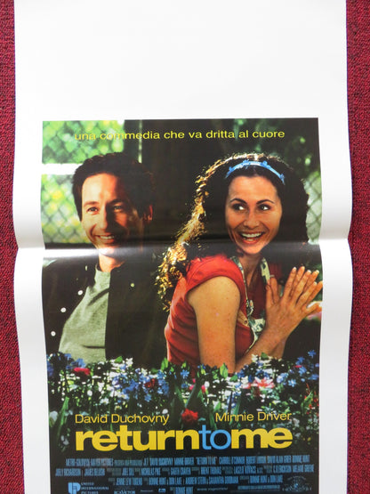 RETURN TO ME ITALIAN LOCANDINA POSTER DAVID DUCHOVNY MINNIE DRIVER 2000