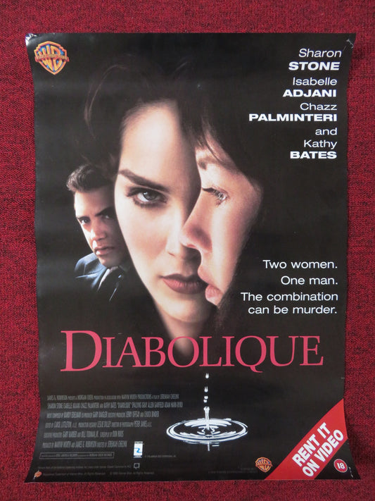 DIABOLIQUE VHS POSTER SHARON STONE KATHY BATES 1995