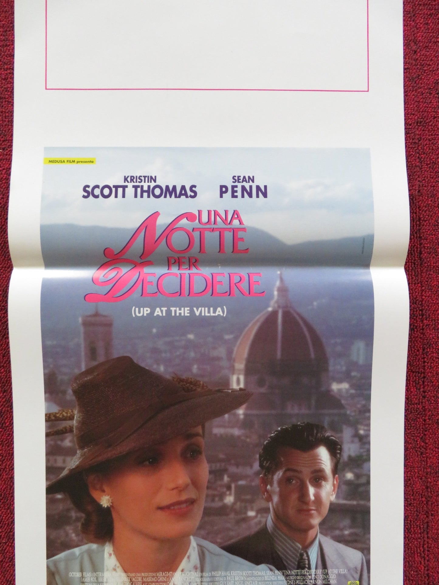 UP AT THE VILLA ITALIAN LOCANDINA POSTER SEAN PENN KRISTIN SCOTT THOMAS 2000