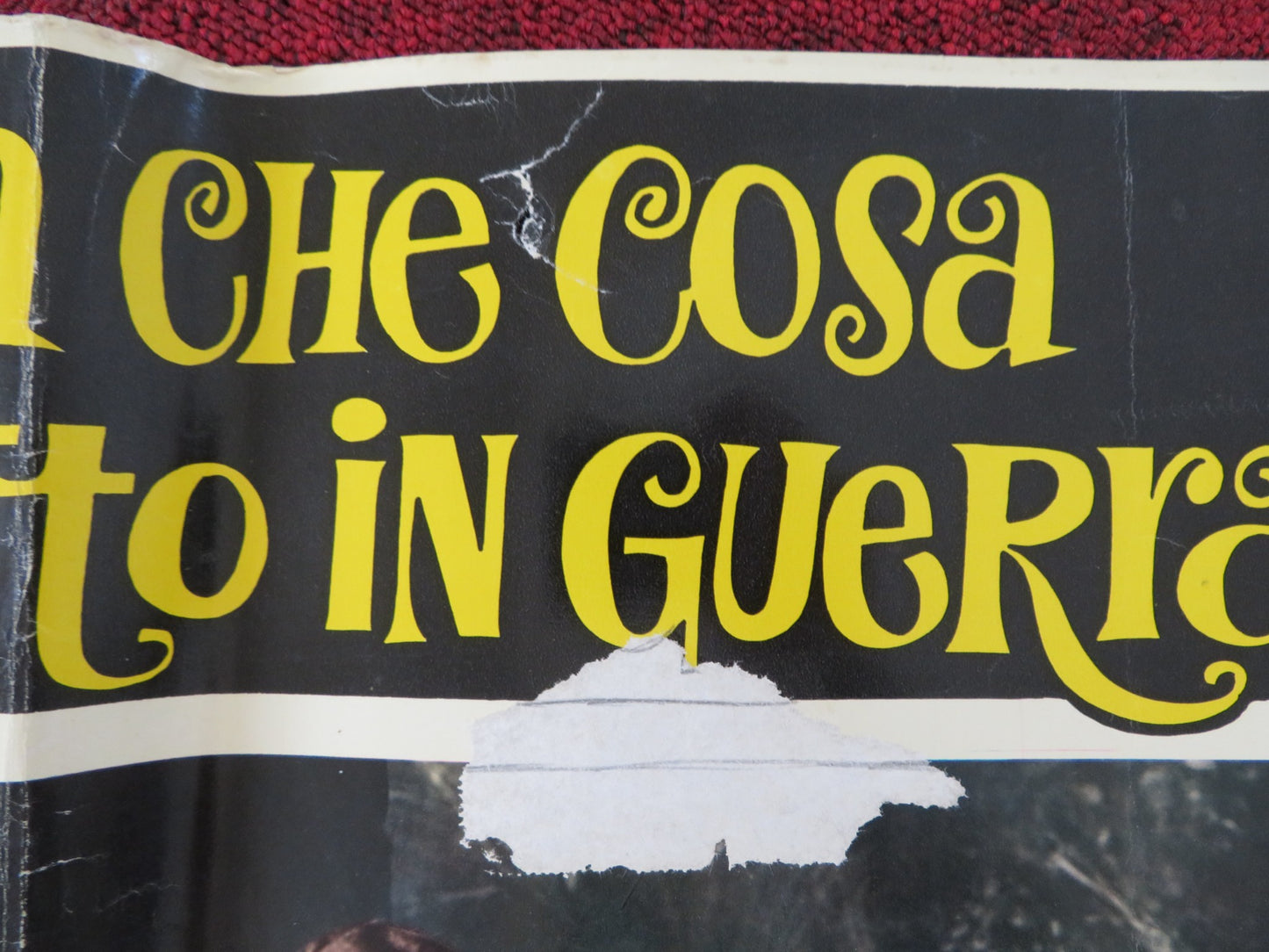 PAPA, MA CHE COSA HAI FATTO IN GUERRA? ITALIAN FOTOBUSTA POSTER J. COBURN 1966