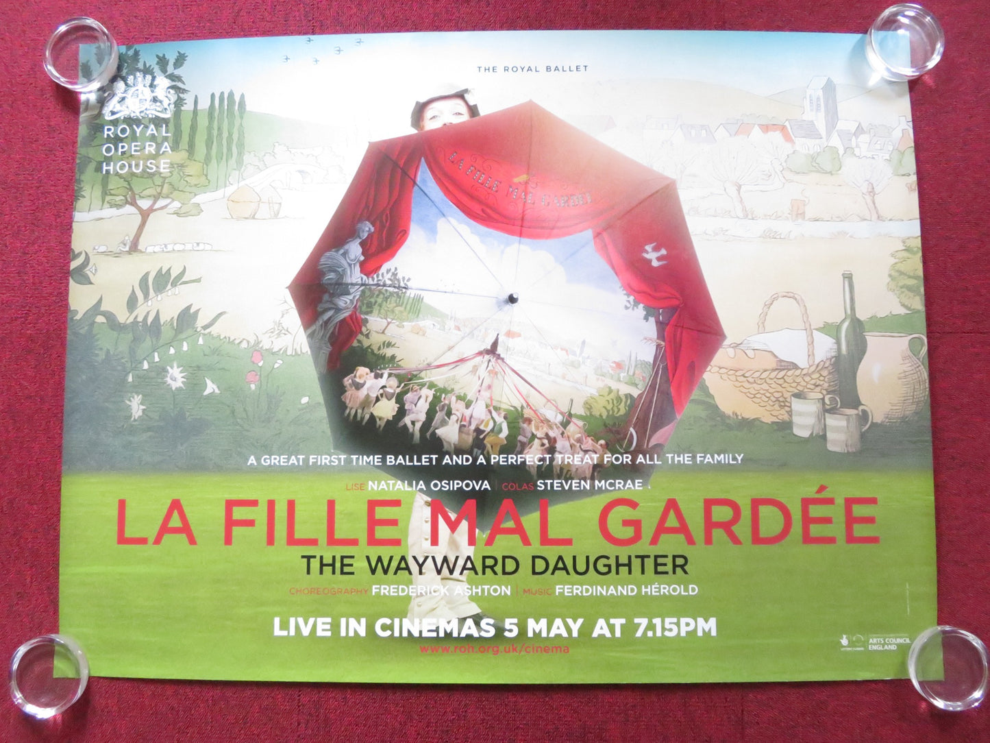 LA FILLE MAL GARDEE UK QUAD (30"x 40") ROLLED POSTER NATALIA OSIPOVA 2015