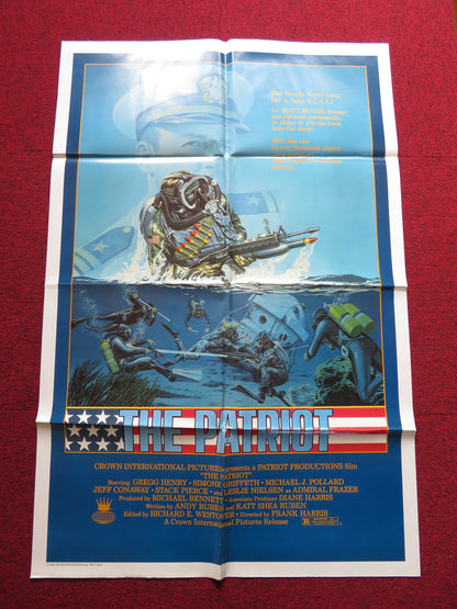 THE PATRIOT FOLDED US ONE SHEET POSTER GREGG HENRY LESLIE NIELSEN 1986