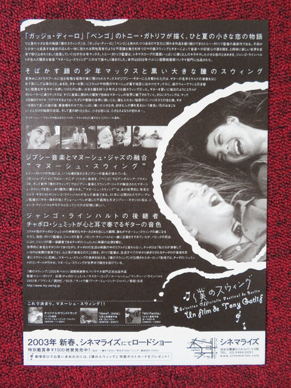 SWING JAPANESE CHIRASHI (B5) POSTER OSCAR COPP LOU RECH 2002