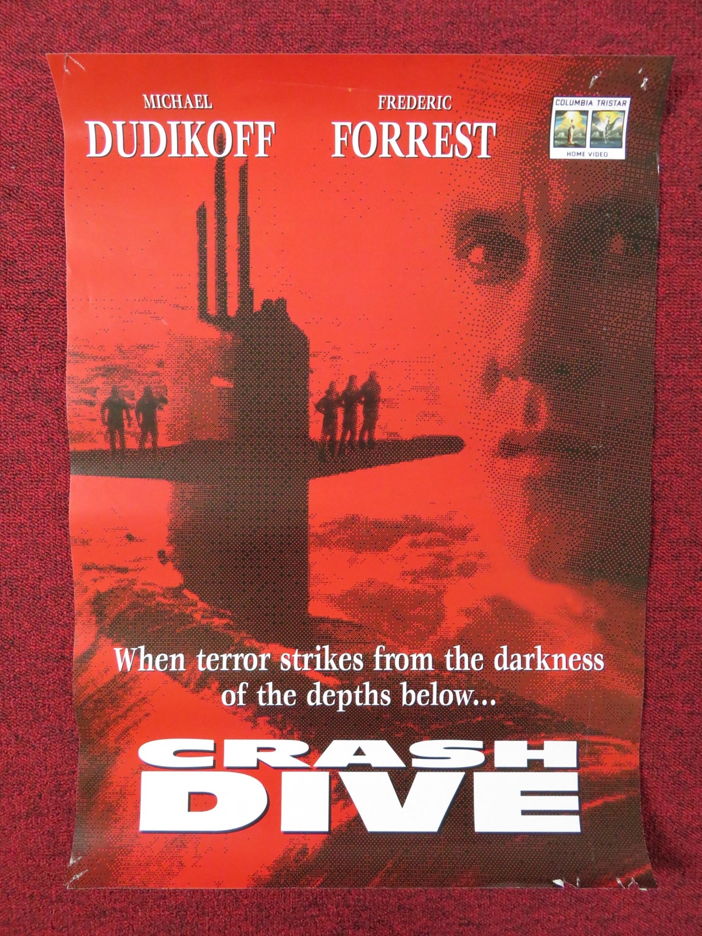 CRASH DIVE VHS POSTER MICHAEL DUDIKOFF FREDERIC FORREST 1996