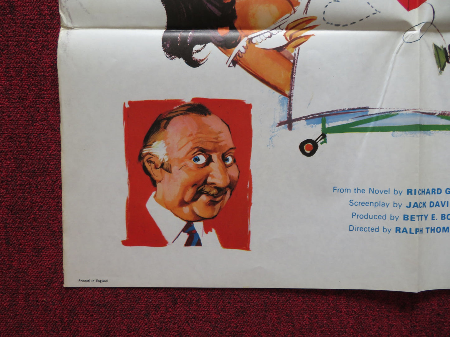 DOCTOR IN CLOVER FOLDED US ONE SHEET POSTER LESLIE PHILLIPS 1966