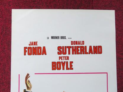 STEELYARD BLUES ITALIAN LOCANDINA POSTER JANE FONDA DONALD SUTHERLAND 1973