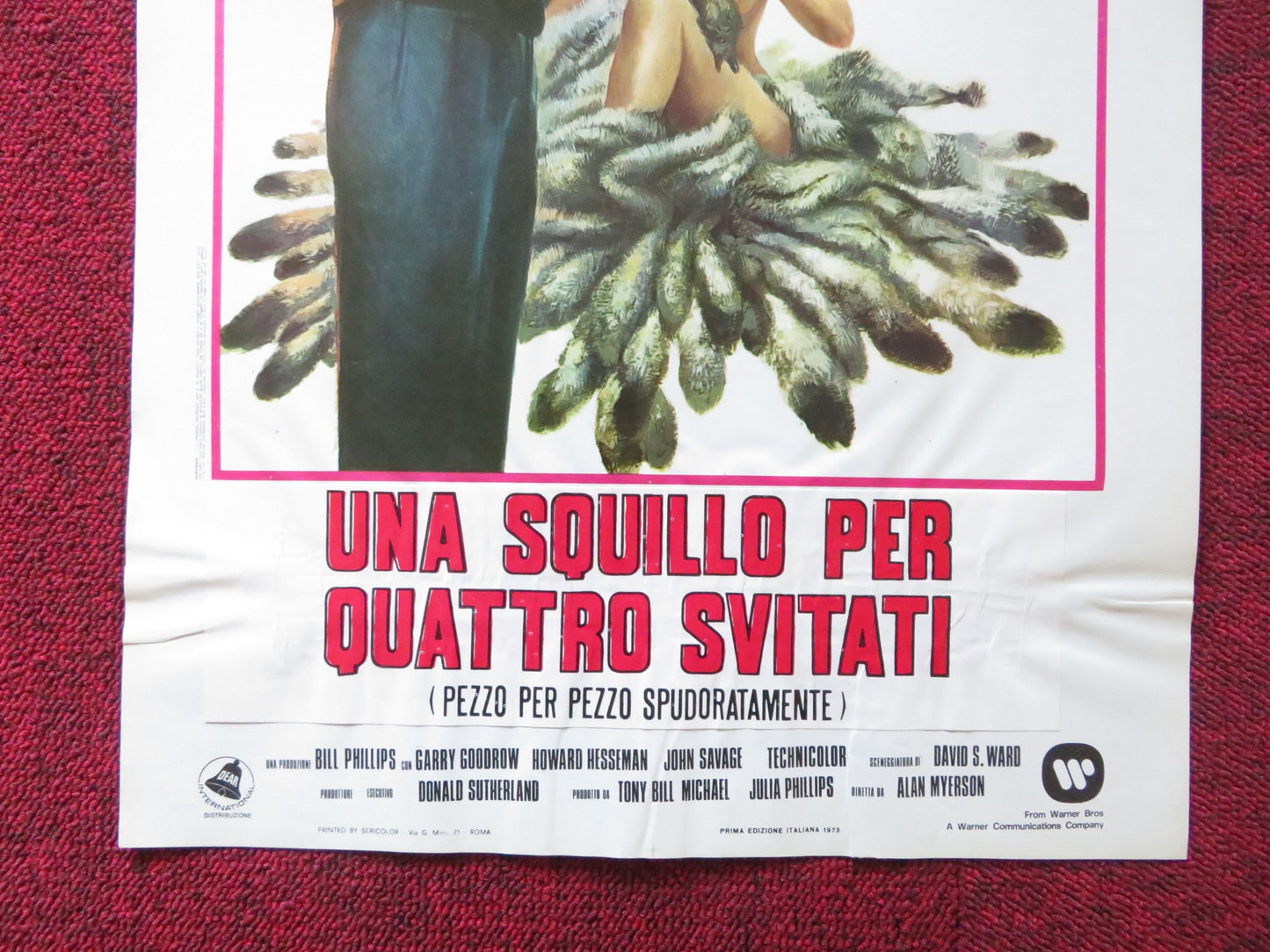 STEELYARD BLUES ITALIAN LOCANDINA POSTER JANE FONDA DONALD SUTHERLAND 1973