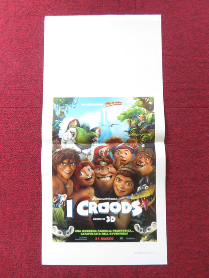 THE CROODS ITALIAN LOCANDINA POSTER NICOLAS CAGE EMMA STONE 2013