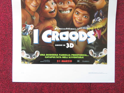 THE CROODS ITALIAN LOCANDINA POSTER NICOLAS CAGE EMMA STONE 2013