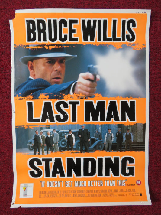 LAST MAN STANDING VHS POSTER BRUCE WILLIS BRUCE DERN 1996