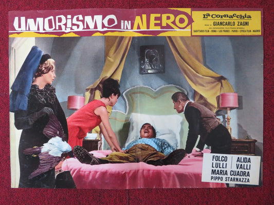 UMORISMO IN NERO - G ITALIAN FOTOBUSTA POSTER SYLVIE PIERRE BRASSEUR 1965