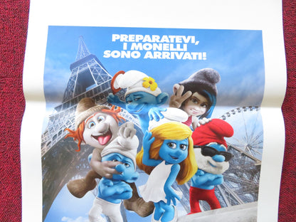 THE SMURFS 2 ITALIAN LOCANDINA POSTER HANK AZARIA NEIL PATRICK HARRIS 2013