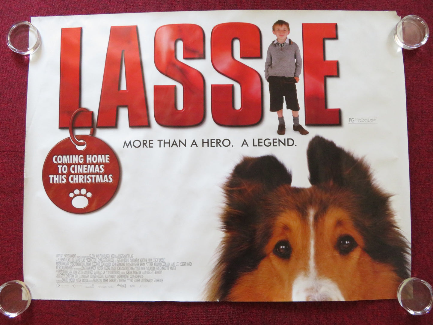 LASSIE UK QUAD (30"x 40") ROLLED POSTER PETER O'TOOLE SAMANTHA MORTON 2005