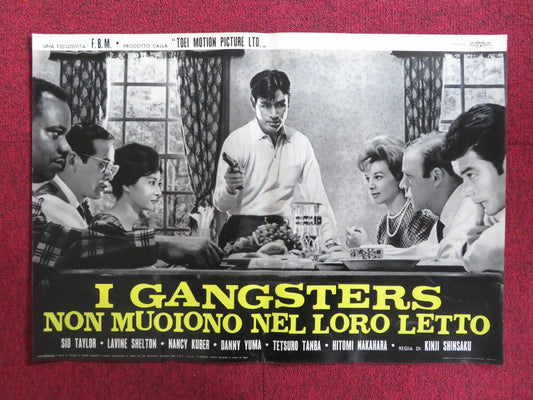 HAKUCHU NO BURAIKAN - I ITALIAN FOTOBUSTA POSTER SID TAYLOR LAVINE SHELTON 1961