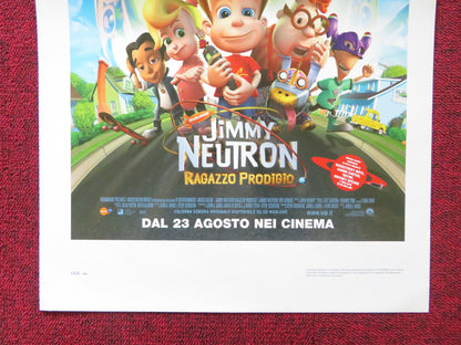 JIMMY NEUTRON: BOY GENIUS ITALIAN LOCANDINA POSTER MEGAN CAVANAGH 2001