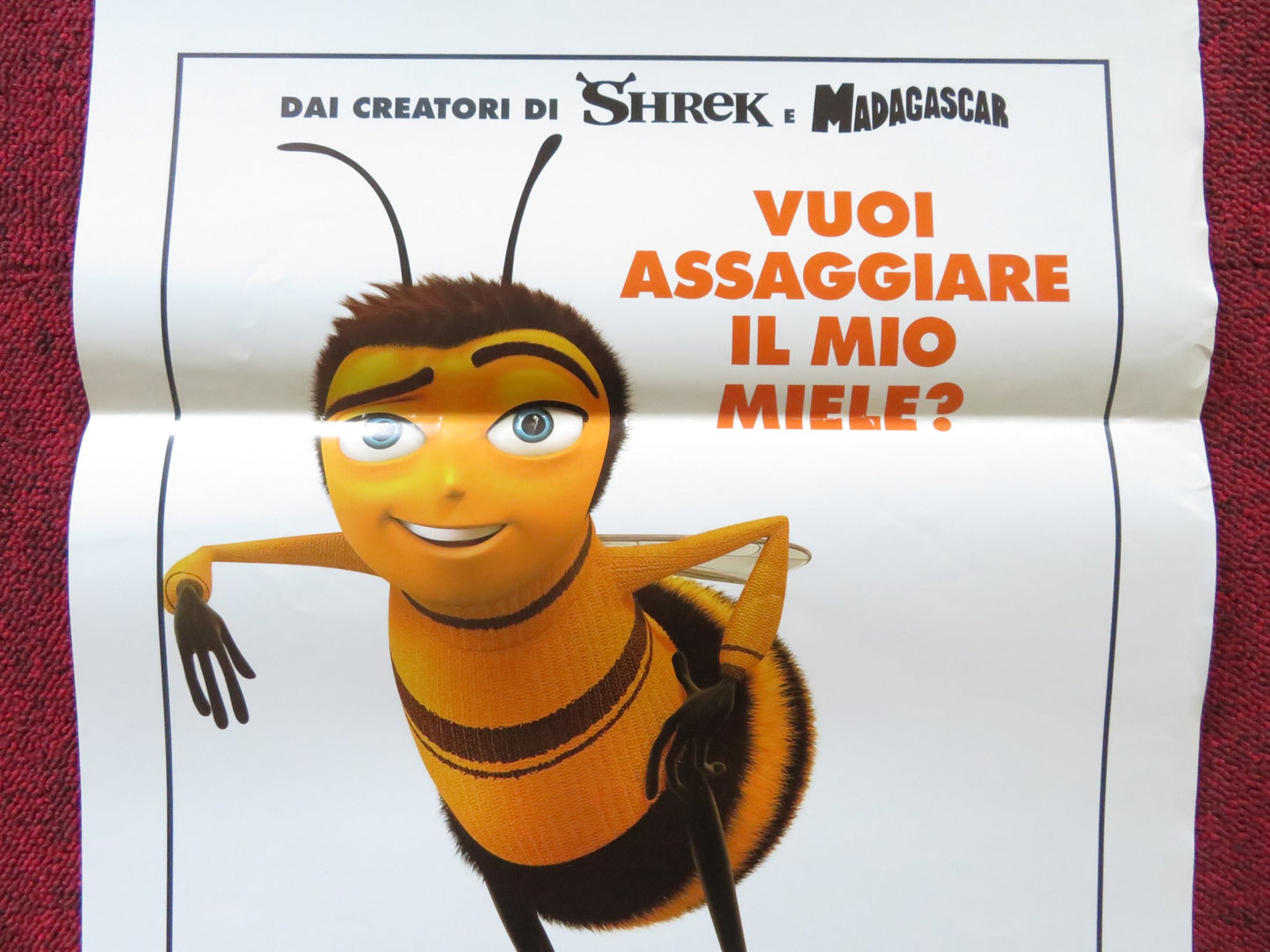 BEE MOVIE ITALIAN LOCANDINA POSTER JERRY SEINFELD RENEE ZELLWEGER 2007