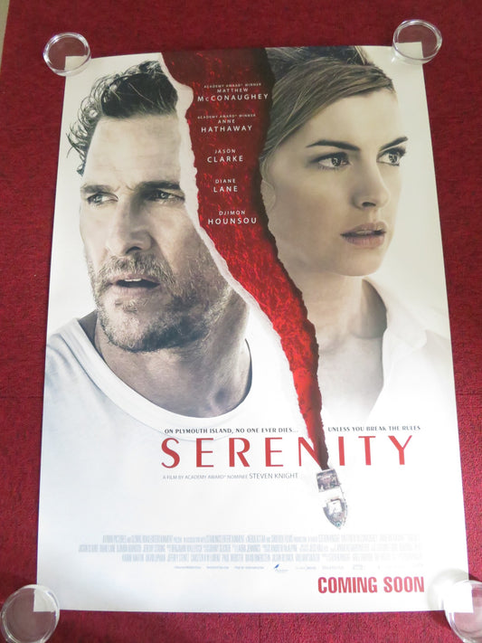 SERENITY US ONE SHEET ROLLED POSTER MATTHEW MCCONAUGHEY ANNE HATHAWAY 2019