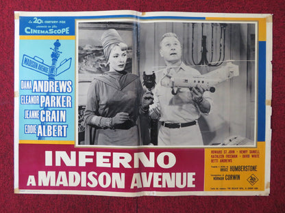 INFERNO A MADISON AVENUE / MADISON AVENUE - G ITALIAN FOTOBUSTA POSTER 1961