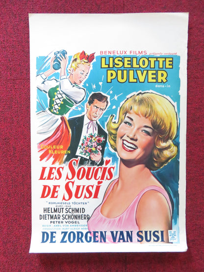 KOHLHIESEL'S DAUGHTERS BELGIUM (14.5"x 22") POSTER LISELOTTE PULVER 1962