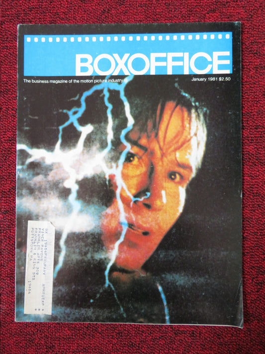 BOXOFFICE MAGAZINE JANUARY 1981 ALTERED STATES WILLAM HURT