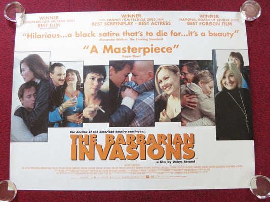 THE BARBARIAN INVASIONS UK QUAD (30"x 40") ROLLED POSTER REMY GIRARD 2003