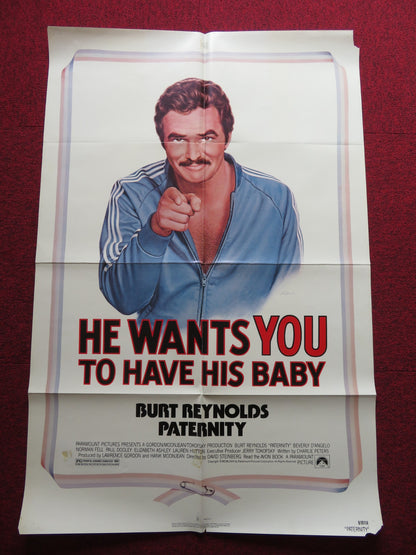 PATERNITY FOLDED US ONE SHEET POSTER BURT REYNOLDS 1981