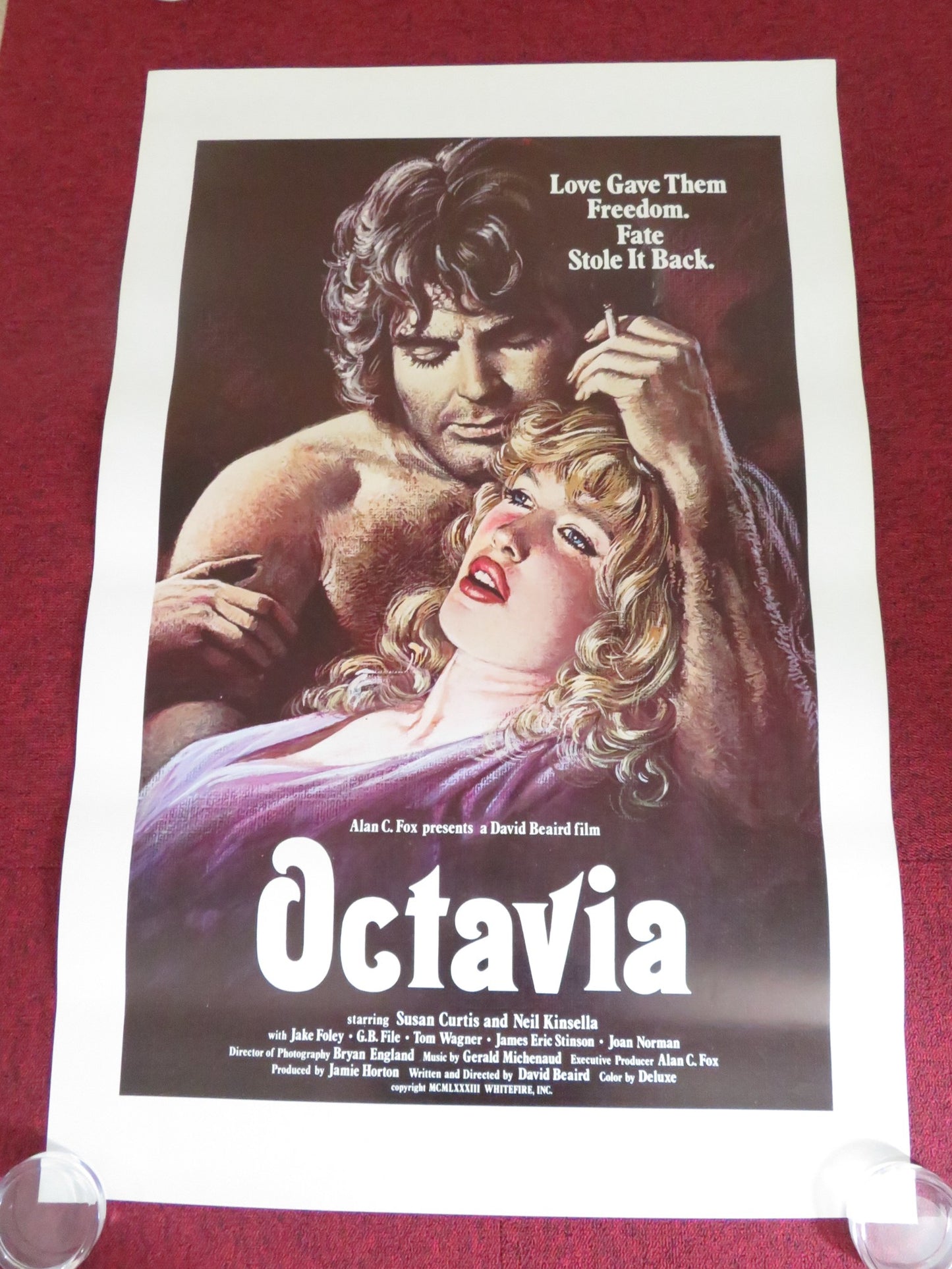 OCTAVIA US ONE SHEET ROLLED POSTER SUSAN CURTIS NEIL KINSELLA 1982